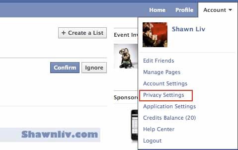 Block a Person in facebook