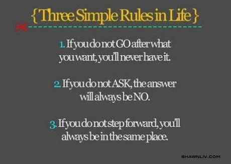 inspirational quotes about love and life. Love Life Inspirational Quotes Three Simple Rules in Life