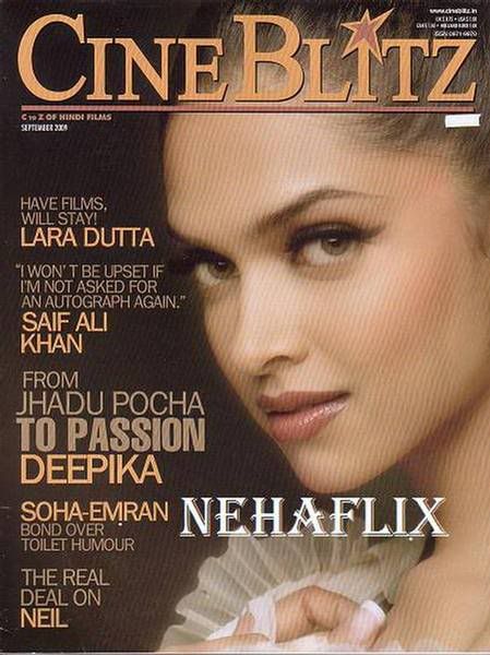 Deepika Padukone Appearance in Cineblitz september issue