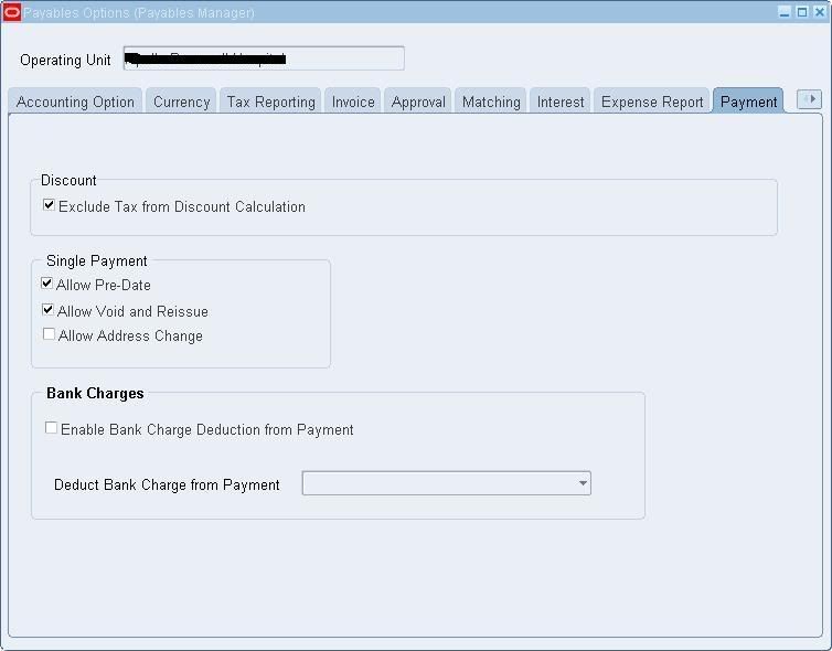 Payable Options: Payment