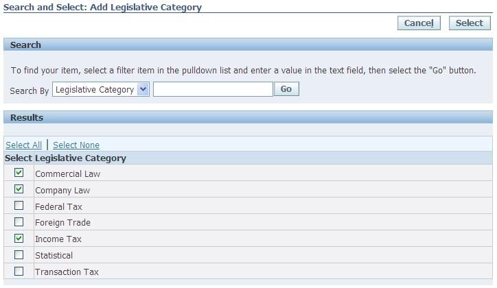 Add Legislative Category