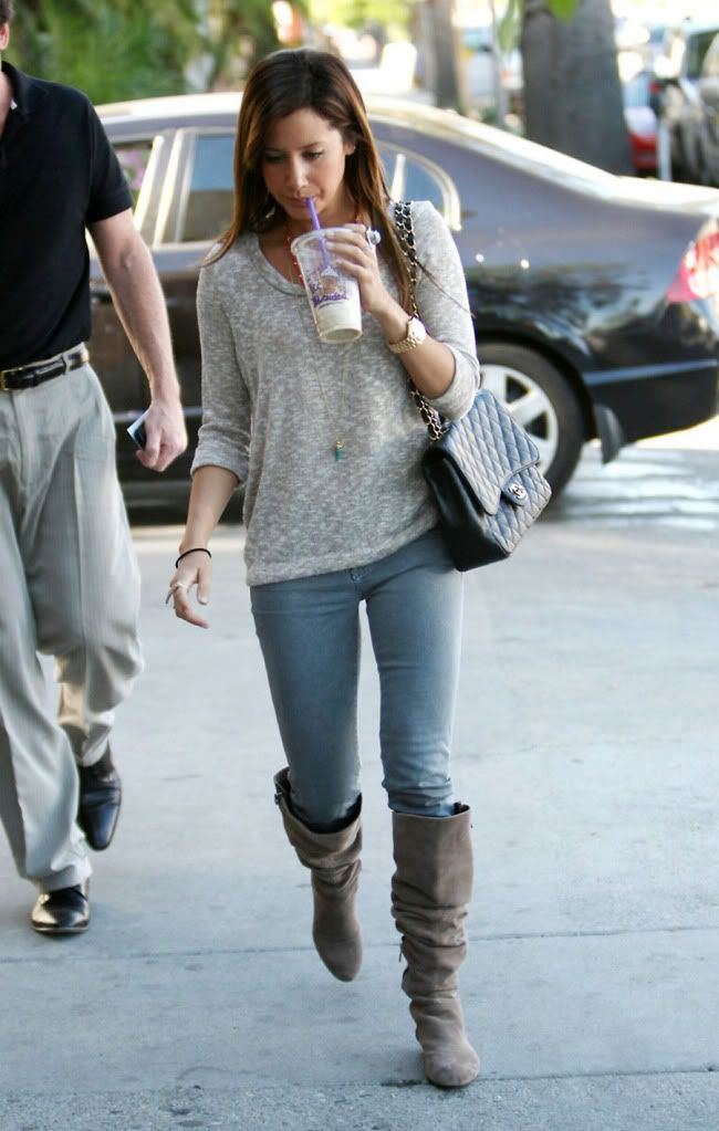 Ashley Tisdale leaving a cafe November 13 2010