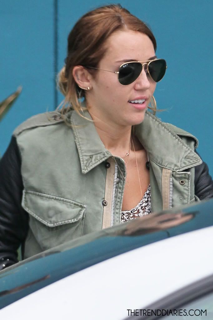 Miley Cyrus at Winsor Pilates in Los Angeles, California - May 1, 2012