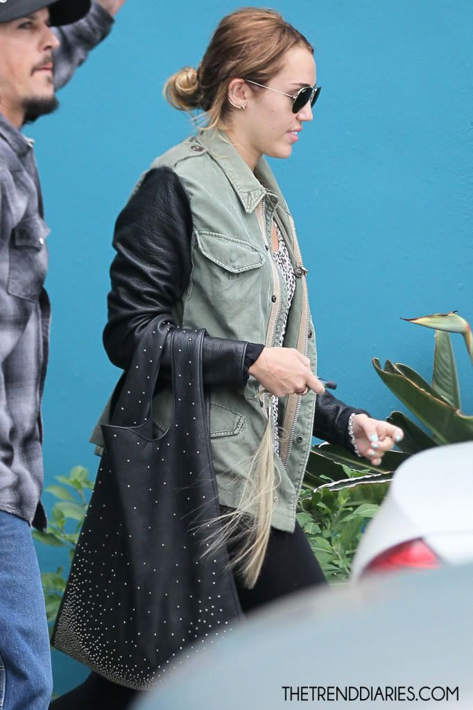 Miley Cyrus at Winsor Pilates in Los Angeles, California - May 1, 2012
