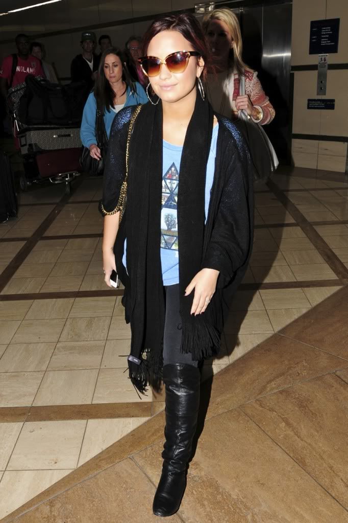 Demi Lovato at LAX Airport in Los Angeles California November 14 2011