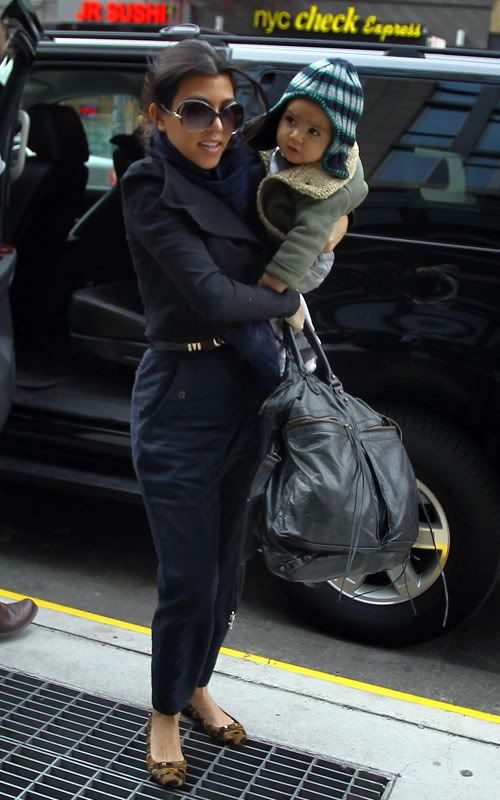 Kourtney Kardashian and son