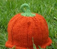 Ridged Pumpkin Hat by Baa Baa Baby Knits