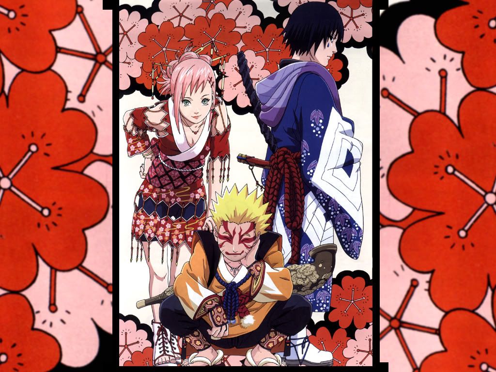 Narutosasukeandsakuraflower Jpg Picture Naruto ナルト 疾風伝 週刊少年ジャンプ 壁紙画像集 Naver まとめ