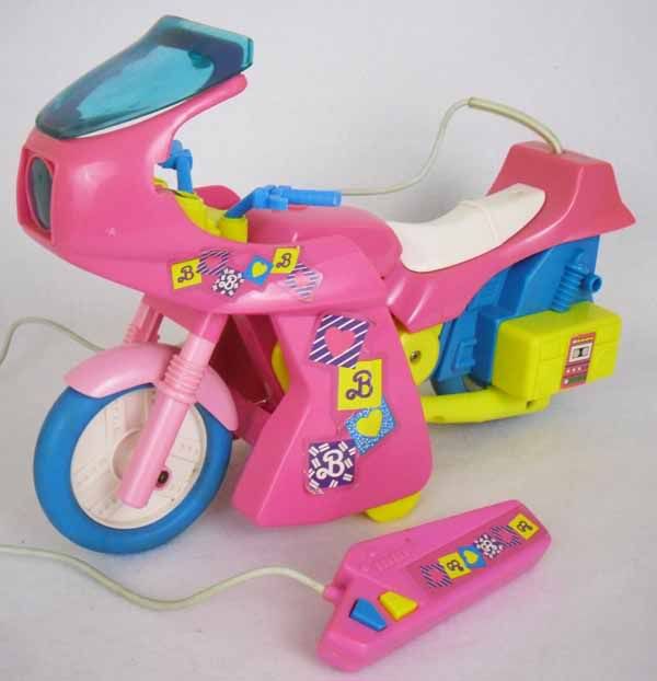 RARE Vintage Barbie Remote Control Pink 80s Scooter Motorcycle eBay