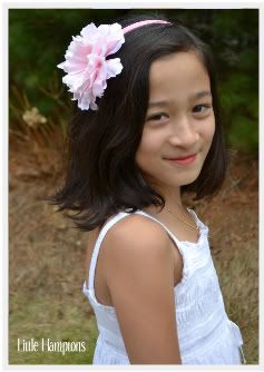 Christina Ribbon Wrapped Headband Pink Peony