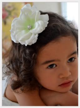 rose flower hair clip rose flower