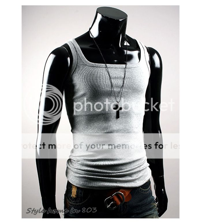 Men Slim Fit Sexy Stylish Tank Tops T121   