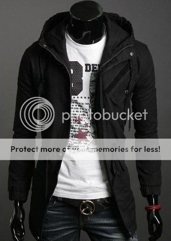 Men Casual Top Designed Slim Fit hoody Jacket Coat 3 Color 4size h417 