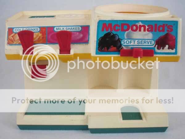   McDonalds Ice Cream Milkshake Maker Playset 1988 Fisher Price Toy